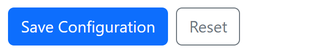 Save Configuration applies the settings; Reset reloads the saved values.